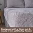 Brentfords Teddy-Fleece-Spannbettlaken, einfarbig, Thermisch, warm, weich, Luxus-Sherpa-Bettwäsche, Grau-Silber