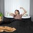 Utopia Bedding Bettbezug für King-Size-Bett: 3-teilig mit Reißverschluss, 1 Bettdeckenbezug 277 x 228 cm und 2 Kissenbezüge 50 x 91 cm (schwarz), Bettdecke Nicht im Lieferumfang enthalten