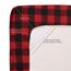California King Bettlaken-Sets – atmungsaktive Luxus-Bettlaken mit elastischen und sicheren Eckgurten – 1800 Supreme Collection Bettwäsche, Bettlaken-Set, California King, Buffalo Check Burgunderrot