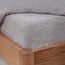 Brentfords Teddy Fleece Spannbetttuch Plain Thermal Warm Soft Luxus Luxus Sherpa Bettwäsche, Grau Silber