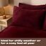 Brentfords Bettlaken, Teddy-Fleece-Spannbettlaken, Thermo-Bettlaken, lichtbeständig, ultraweich, pflegeleicht, Winterbettwäsche, Burgunderrot