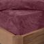 Brentfords Teddy-Fleece-Spannbettlaken Burgund, Doppelbett-Teddy-Fleece-Spannbetttuch, ultraweiches, lichtbeständiges Laken, Thermo-Bettwäsche
