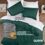 Utopia Bedding Bettbezug-Set für Queen-Size-Bett: 1 Bettbezug mit 2 Kissenbezügen, 3-teiliger Bettdeckenbezug mit Reißverschluss, ultraweiche, gebürstete Mikrofaser, 228 x 228 cm (Queensize, Smaragd)