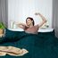 Utopia Bedding Bettbezug für King-Size-Bett: 1 Bettbezug mit 2 Kissenbezügen, 3-teiliges Bettwäsche-Set mit Reißverschluss, weich gebürstete Mikrofaser, 277 x 228 cm, Kingsize, Blaugrün