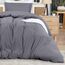 Utopia Bedding Bettbezug für Doppelbett, 2-teilig mit Reißverschluss, 1 Bettdeckenbezug 172 x 228 cm und 1 Kissenbezug 50 x 66 cm (grau), Bettdecke Nicht im Lieferumfang enthalten