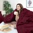 Utopia Bedding Duvet Cover Full Size - 3 Piece with Zipper Closure - 1 Comforter Cover 80X90 Inches & 2 Pillow Shams 20X26 Inches (Burgundy) Comforter Not Included