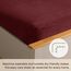 Brentfords Teddy-Fleece-Spannbettlaken Burgund, Doppelbett-Teddy-Fleece-Spannbetttuch, ultraweiches, lichtbeständiges Laken, Thermo-Bettwäsche