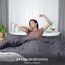 Bettwäsche-Set von Utopia, Bettbezug Plus offene Kissenbezüge, luxuriös, weich, in Hotelqualität mit Falte, verblasst Nicht und schmutzabweisend durch, Polyester-Mischgewebe, grau, King Size