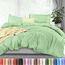 Utopia Bedding Bettbezug für King-Size-Bett: 1 Bettbezug mit 2 Kissenbezügen, 3-teiliges Bettwäsche-Set mit Reißverschluss, weich gebürstete Mikrofaser, 277 x 228 cm, Salbeigrün
