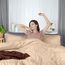 Utopia Bedding Bettbezug-Set für Doppelbetten – 1 Bettbezug mit 1 Kissenbezug – 2 Stück Bettbezug mit Reißverschluss – ultraweiche gebürstete Mikrofaser, 172 x 228 cm (Twin/Twin XL, Beige)