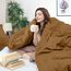 Utopia Bedding Duvet Cover Queen Size - 3 Piece with Zipper Closure - 1 Comforter Cover 90X90 Inches & 2 Pillow Shams 20X26 Inches (Mocha) Comforter Not Included