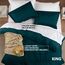 Utopia Bedding Bettbezug für King-Size-Bett: 1 Bettbezug mit 2 Kissenbezügen, 3-teiliges Bettwäsche-Set mit Reißverschluss, weich gebürstete Mikrofaser, 277 x 228 cm, Kingsize, Blaugrün
