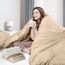 Utopia Bedding Bettbezug-Set, Queen Size, 3-teilig mit Reißverschluss, 1 Bettdeckenbezug 228,6 x 228,6 cm & 2 Kissenbezüge 50,8 x 66 cm (Beige), Bettdecke Nicht enthalten