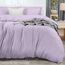 Utopia Bedding Bettbezug für Queen-Size-Bett: 1 Bettbezug mit 2 Kissenbezügen, 3-teiliges Bettwäsche-Set mit Reißverschluss, weich gebürstete Mikrofaser, 228 x 228 cm (Queensize, Lavendel)
