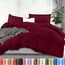 Utopia Bedding Bettbezug für King-Size-Bett: 1 Bettbezug mit 2 Kissenbezügen, 3-teiliges Bettwäsche-Set mit Reißverschluss, weich gebürstete Mikrofaser, 277 x 228 cm, Burgunderrot