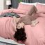 Utopia Bedding Bettbezug-Set für Queen-Size-Betten – 1 Bettbezug mit 2 Kissenbezügen – 3-teiliger Bettdeckenbezug mit Reißverschluss – ultraweiche, gebürstete Mikrofaser, 228 x 228 cm (Queen, Rosa)