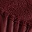 Brentfords Teddy-Fleece-Spannbettlaken Burgund, Doppelbett-Teddy-Fleece-Spannbetttuch, ultraweiches, lichtbeständiges Laken, Thermo-Bettwäsche