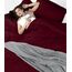 Utopia Bedding Bettbezug für King-Size-Bett: 1 Bettbezug mit 2 Kissenbezügen, 3-teiliges Bettwäsche-Set mit Reißverschluss, weich gebürstete Mikrofaser, 277 x 228 cm, Burgunderrot