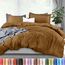 Utopia Bedding Duvet Cover Queen Size - 3 Piece with Zipper Closure - 1 Comforter Cover 90X90 Inches & 2 Pillow Shams 20X26 Inches (Mocha) Comforter Not Included