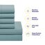 Sweet Home Collection Comforter Bed-In-A-Bag Solid Color All Season Ultraweiches Daunen-Alternativ Set und luxuriöse Bettwäsche, Polyester, Blau-Misty Blue, Twin