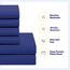 Sweet Home Collection 5 Piece Comforter Set Bag Solid Color All Season Soft Down Alternative Blanket & Luxurious Microfiber Bed Sheets, Twin, Royal Blue