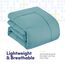 Sweet Home Collection Comforter Bed-In-A-Bag Solid Color All Season Ultraweiches Daunen-Alternativ Set und luxuriöse Bettwäsche, Polyester, Blau-Misty Blue, Twin