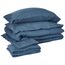Sweet Home Collection 7-teiliges Bettdecken-Set, einfarbig, für alle Jahreszeiten, weiche Daunen-Alternative Decke und luxuriöse Mikrofaser-Bettlaken, Denim, voll