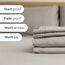Bettwäsche-Set in voller Größe, 4-teilig, luxuriöse Hotelqualität, extra weich, tiefe Taschen, einfache Passform, atmungsaktiv und kühlend, knitterfrei, bequem, Hellgrau
