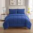 Sweet Home Collection 5 Piece Comforter Set Bag Solid Color All Season Soft Down Alternative Blanket & Luxurious Microfiber Bed Sheets, Twin, Royal Blue
