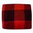 Bettdecken-Set, 5-teilige Kollektion, 1 Bettdecke, 1 Spannbetttuch, 1 Bettlaken, 2 Kissenbezüge, tiefe Tasche, weich, hochwertig, für alle Jahreszeiten, Buffalo-Burgunder/Schwarz, Doppelbett-Größe XL