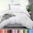 Utopia Bedding Bettwäsche-Set für Doppelbett, 1 Bettbezug mit 1 Kissenbezug, 2-teiliger Bettdeckenbezug mit Reißverschluss, ultraweiche, gebürstete Mikrofaser, 172 x 228 cm (Doppelbett, Weiß)
