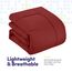 Sweet Home Collection 7 Piece Comforter Set Bag Solid Color All Season Soft Down Alternative Blanket & Luxurious Microfiber Bed Sheets, King, Red