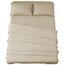 SONORO KATE Bettwäsche-Set, superweiche Mikrofaser, Fadenzahl 1800, ägyptische Bettlaken (40,6 cm tiefe Tasche, knitterfrei und hypoallergen, 4-teilig (Beige, Full)