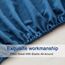 SONORO KATE Bettwäsche-Set, superweiche Mikrofaser, Fadenzahl 1800, luxuriöses ägyptisches Bettlaken, 45,7 cm tief, knitterfrei und hypoallergen, 4-teilig, California Kingsize, Marineblau