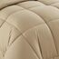 Sweet Home Collection 7-teiliges Bettdecken-Set, einfarbig, für alle Jahreszeiten, weiche Daunen-Alternative Decke und luxuriöse Mikrofaser-Bettlaken, Taupe, Queensize-Bett