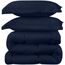 Utopia Bedding Bettwäsche-Set für King-Size-Betten, Marineblau, 3-teilig, Daunen-Alternative, weiches Bettwäsche-Set, 1 Bettdecke (228,6 x 259,1 cm), 2 Kissenbezüge (50,8 x 91,4 cm)