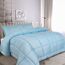 Utopia Bedding - Bettdecken-Set mit 2 Kissenbezügen, 3-teiliges Bettwäsche-Set, Daunen-Alternative, weich und bequem, maschinenwaschbar, gestreift, blau, Queen-Size-Bett
