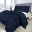 Utopia Bedding Bettwäsche-Set für King-Size-Betten, Marineblau, 3-teilig, Daunen-Alternative, weiches Bettwäsche-Set, 1 Bettdecke (228,6 x 259,1 cm), 2 Kissenbezüge (50,8 x 91,4 cm)
