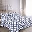 Utopia Bedding Bettwäsche-Set für King-Size-Betten (Weiß/Marineblau) mit 2 Kissenbezügen – Bettwäsche-Sets – Daunenalternative Steppdecke – weich und bequem – maschinenwaschbar