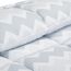 Utopia Bedding - Bettdecken-Set mit 2 Kissenbezügen, 3-teiliges Bettwäsche-Set, Daunen-Alternative, weich und bequem, maschinenwaschbar, Chevron-Grau, Queen-Size-Bett