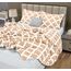Utopia Bedding Queen-Bettwäsche-Set, beige, bedruckte Bettdecken, Queen-Size-Größe, 3-teilig, leicht, für alle Jahreszeiten, Daunen-Alternative, Bettwäsche-Set mit 1 Bettdecke (223,5 x 223,5 cm) und 2