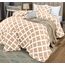 Utopia Bedding Queen-Bettwäsche-Set, beige, bedruckte Bettdecken, Queen-Size-Größe, 3-teilig, leicht, für alle Jahreszeiten, Daunen-Alternative, Bettwäsche-Set mit 1 Bettdecke (223,5 x 223,5 cm) und 2