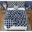 Utopia Bedding Queen-Bettwäsche-Set, Marineblau, Bedruckt, Queen-Size-Größe, 3-teilig, leicht, für alle Jahreszeiten, Daunen-Alternative, Bettwäsche-Set mit 1 Bettdecke (223,5 x 223,5 cm) und 2