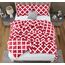 Utopia Bedding Queen-Bettwäsche-Set, 3-teilig, Rot, bedruckte Bettdecken-Sets für Queen-Size-Betten, Daunen-Alternative, weiches Bettwäsche-Set, 1 Bettdecke (223,5 x 223,5 cm), 2 Kissenbezüge (50,8 x