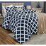 Utopia Bedding Queen-Bettwäsche-Set, Marineblau, Bedruckt, Queen-Size-Größe, 3-teilig, leicht, für alle Jahreszeiten, Daunen-Alternative, Bettwäsche-Set mit 1 Bettdecke (223,5 x 223,5 cm) und 2