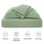 Love's cabin Steppdecken für Queensize-Bett, Salbei-Tagesdecken, Bettwäsche-Set, leichte Sommer-Tagesdecke, Steppdecke mit Wellenmuster für alle Jahreszeiten, 3-teilig (1 Steppdecke, 2 Kissenbezüge)