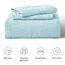 Love's Cabin Spa-Blaue Tagesdecken für King-Size-Bett, weiche Sommer-Tagesdecke, Steppdecke, moderner Stil, Münzmuster, Decke für alle Jahreszeiten, 3-teilig (1 Steppdecke, 2 Kissenbezüge)