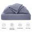 Love's cabin Bettwäsche-Set für Doppelbett, bläulich-graue Tagesdecken – weiche Sommerdecke, leichte Tagesdecke – Wellenmuster Bettwäsche für alle Jahreszeiten – 2-teilig (1 Steppdecke, 1 Kissenbezug)