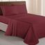 Elegant Comfort Luxuriöses 1500 Premium-Bettwäsche-Set aus Mikrofaser in Hotelqualität, dreireihig, Bestickt, weichste, Knitter- und lichtbeständig, Kingsize, Burgunderrot