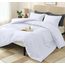 Utopia Bedding, 3-teiliges Bettwäsche-Set für King-Size-Betten, Bettdecken-Set, Daunen-Alternative, weiches Bettwäsche-Set, 1 Bettdecke (228,6 x 259,1 cm), 2 Kissenbezüge (50,8 x 91,4 cm), Weiß